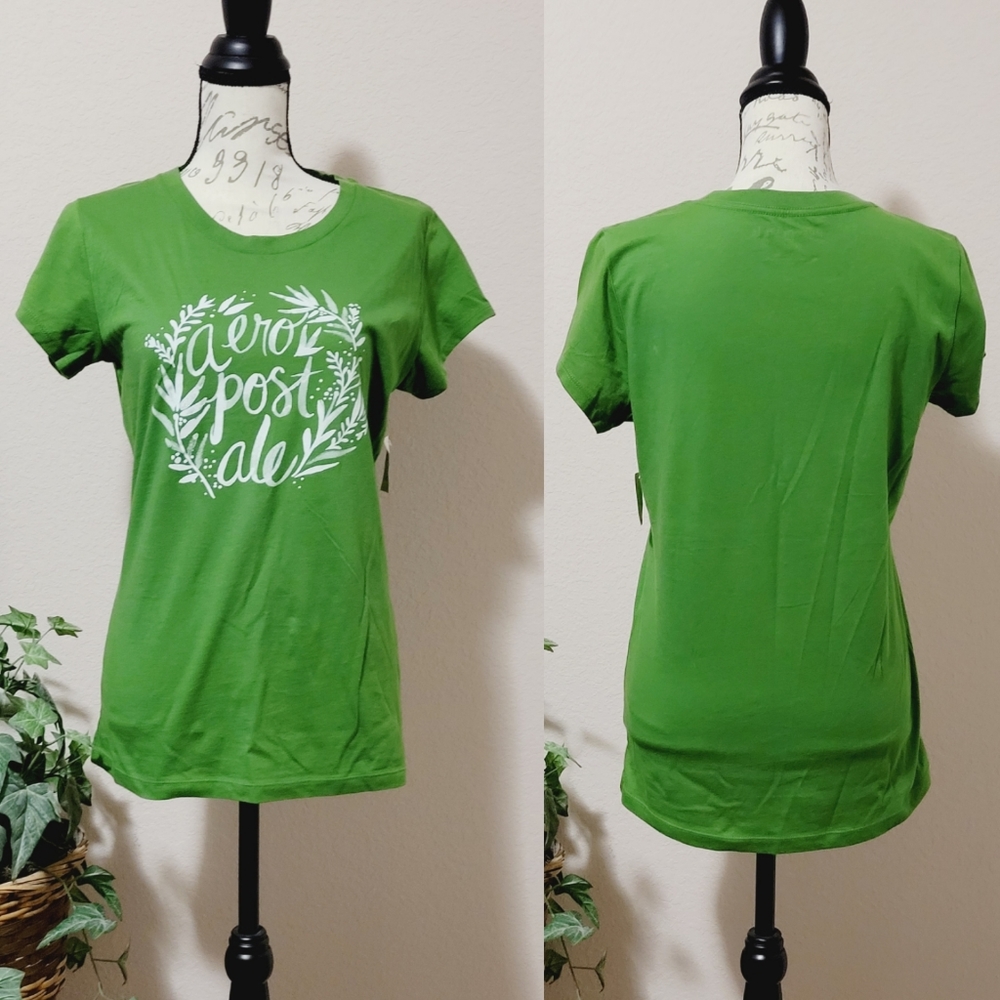 Aeropostale Graphic Tee (Hunter Green)